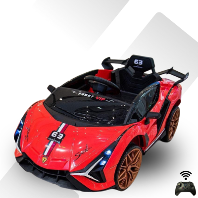 รถเด็กแบตเตอรี่แลมโบกินีสปอตปีกนกบังคับบนมือถือได้2มอเตอร์