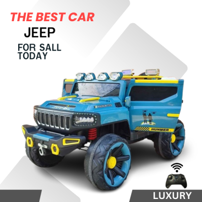 รถแบตเตอรี่ไฟฟ้าจิ๊ปแฮมเมอร์ โครงเหล็กพลาสติกเกรดพรีเมียม a+