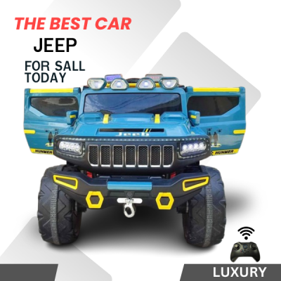 รถแบตเตอรี่ไฟฟ้าจิ๊ปแฮมเมอร์ โครงเหล็กพลาสติกเกรดพรีเมียม a+