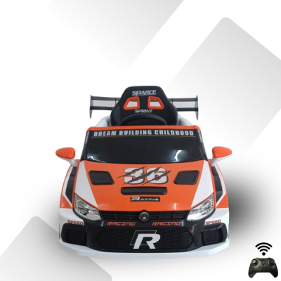 รถเด็กแรลลี่สปอตบังคับบนมือถือ2มอเตอร์ 2แบต12V,บลูทูธUSB AUX