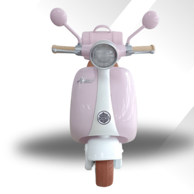 รถมอเตอร์ไฟฟ้าเด็กเวสป้ามินิ*มีกล่องเก็บของ*2มอเตอร์ มีusd mp3