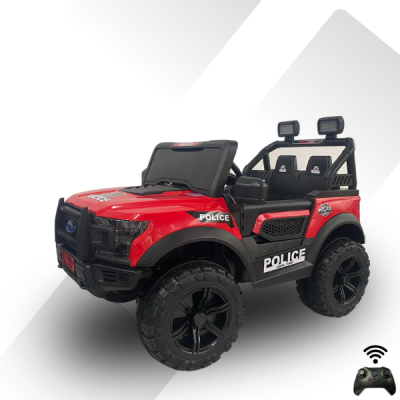 รถเด็กจิ๊ปฟอร์ดตำรวจ 4x4*พิเศษรุ่นนี้ไฟLEDกระจกหน้าเต็ม