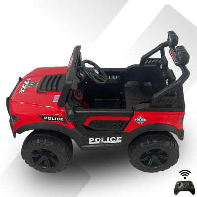 รถเด็กจิ๊ปฟอร์ดตำรวจ 4x4*พิเศษรุ่นนี้ไฟLEDกระจกหน้าเต็ม