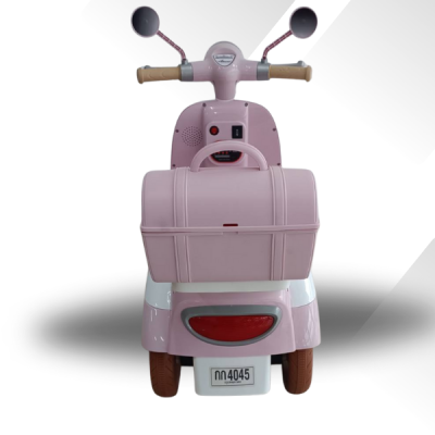 รถมอเตอร์ไฟฟ้าเด็กเวสป้ามินิ*มีกล่องเก็บของ*2มอเตอร์ มีusd mp3