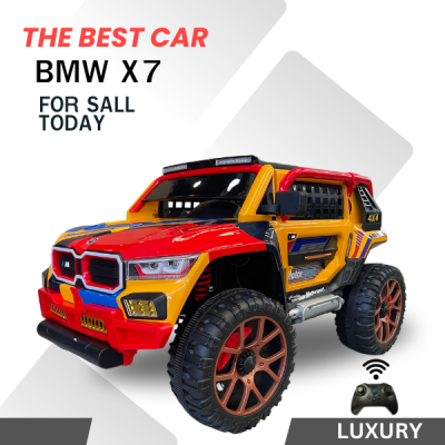 รถเด็กนั่งไฟฟ้า BMW X7 MSport ขับ4×4คันใหญ่ โครงเหล็ก พลาสติกเกรดA+