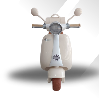 รถมอเตอร์ไฟฟ้าเด็กเวสป้ามินิ*มีกล่องเก็บของ*2มอเตอร์ มีusd mp3