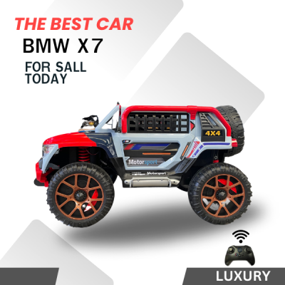 รถเด็กนั่งไฟฟ้า BMW X7 MSport ขับ4×4คันใหญ่ โครงเหล็ก พลาสติกเกรดA+