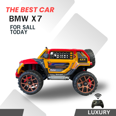 รถเด็กนั่งไฟฟ้า BMW X7 MSport ขับ4×4คันใหญ่ โครงเหล็ก พลาสติกเกรดA+