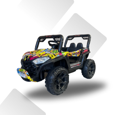 รถเด็กแบตเตอรี่จิ๊ป ออกตัวสมูทมีโยกสไลด์,4มอเตอร์