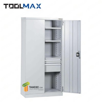 WH-9472 ตู้ช่างตั้งพื้นทรงสูง มีประตู 4 ชั้น 2 ลิ้นชัก