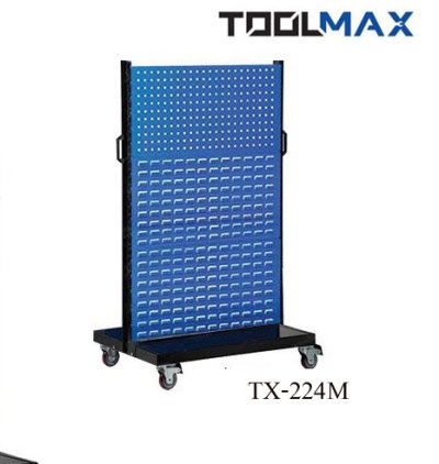 TX-224M  โครงแผงแขวนเครื่องมือและกล่องอะไหล่ติดล้อ 2 ด้าน