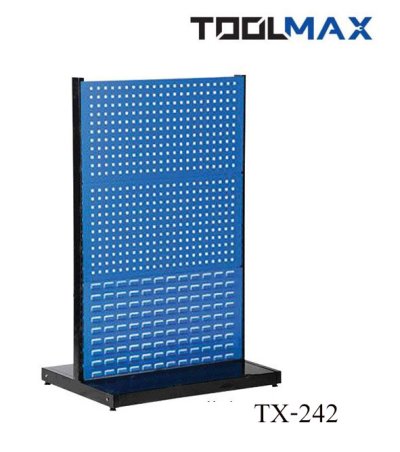 TX-242  โครงแผงแขวนเครื่องมือและกล่องอะไหล่ตั้งพื้น 2 ด้าน