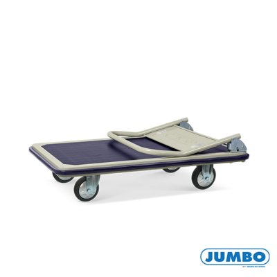 HG-310J  รถเข็นพื้นเหล็กชั้นเดียว มือจับข้างเดียวพับได้ 500 กก