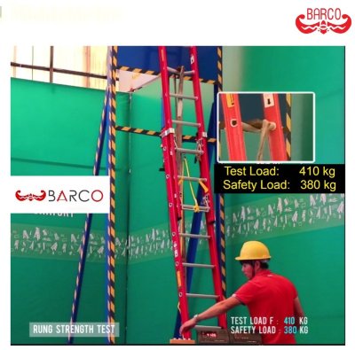 LD-FBC20 บันไดไฟเบอร์กลาสพาด2ตอนขนาด20x20ฟุต (BARCO)