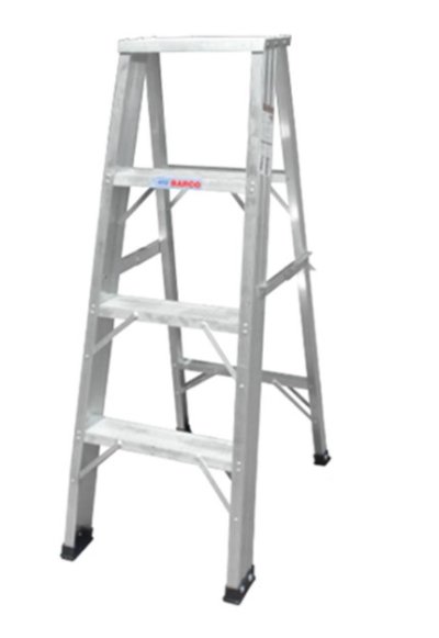 บันไดอลูมิเนียมทรง A ขึ้น-ลง 1 ทาง (BARCO)