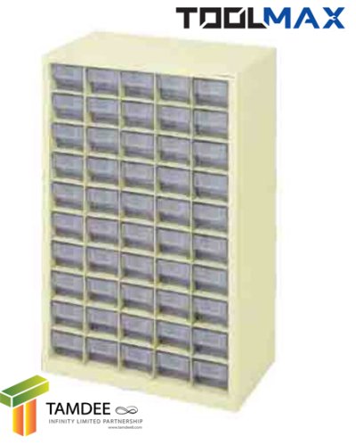 CB0510N (cream) ตู้ใส่กล่องอะไหล่แบ่งช่อง50ช่อง