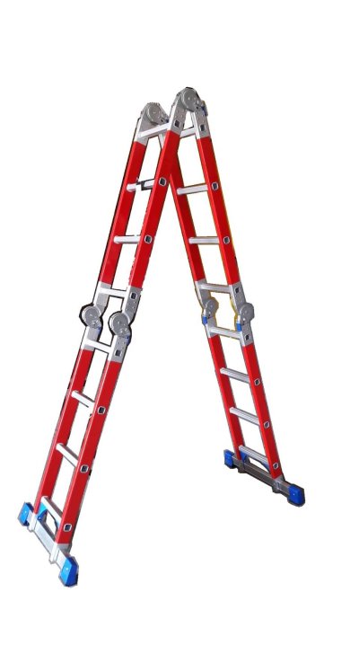 บันไดไฟเบอร์กลาส อเนกประสงค์พับได้ รุ่นมีแผ่นเพลท (SANKI)  คลิกดูขนาดอื่นๆ