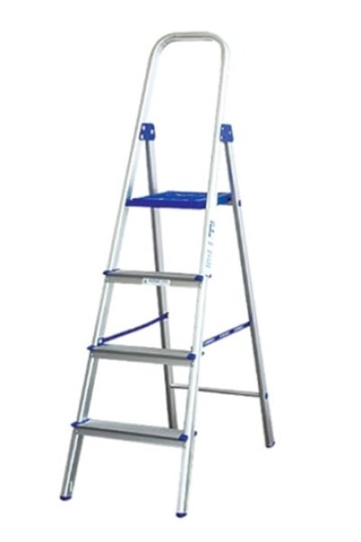 บันไดอลูมิเนียมพื้นยืนมีมือจับ (SANKI)