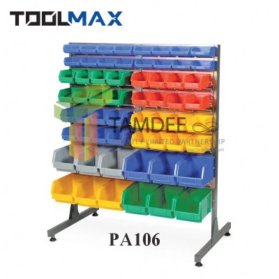 PA106 โครงแผงแขวนกล่องอะไหล่ ชนิดชุบซิงค์ หน้าเดียวตั้งพื้น