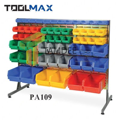 PA109 โครงแผงแขวนกล่องอะไหล่ ชนิดชุบซิงค์ หน้าเดียวตั้งพื้น