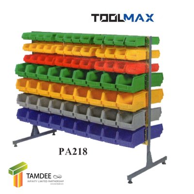 PA218M โครงแผงแขวนกล่องอะไหล่ ชนิดชุบซิงค์ สองหน้าติดล้อ