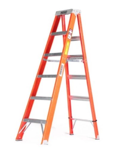 บันไดไฟเบอร์กลาสทรง A ขึ้น-ลง 1 ทาง (RIDGID)  คลิกดูขนาดอื่นๆ