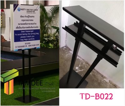 ขาตั้งป้ายโปสเตอร์สแตนด์ โชว์งานพิมพ์ได้ 2 หน้า