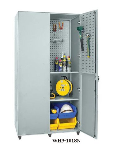 WH3-1018N ตู้ช่างตั้งพื้นทรงสูง 3 ชั้น สีเทา
