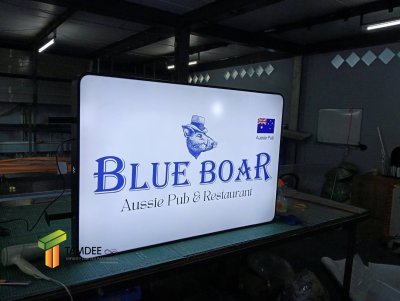 LB-T4060  ป้ายกล่องไฟสี่เหลี่ยม  Light Box  ขนาด W40xL60 ซม
