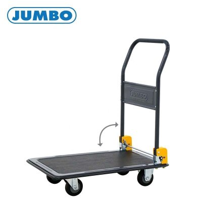 HL-110JC รถเข็นพื้นเหล็กชั้นเดียว มือจับข้างเดียวพับได้ ล้อ PU