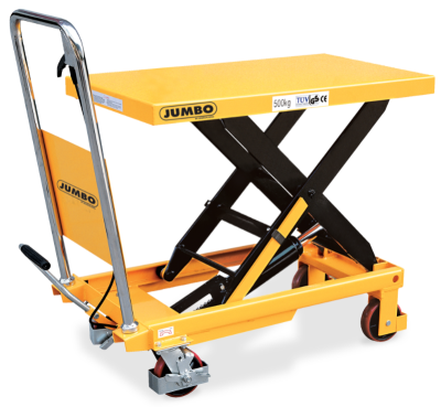 TMS500A โต๊ะยกปรับระดับติดล้อเท้าเหยียบ ขากรรไกรเดี่ยว  500 กก