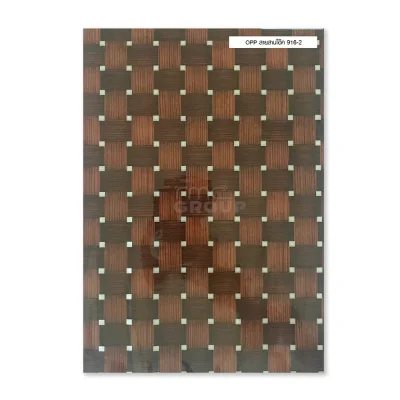 OPP - Brown Gingham Pattern 916-2