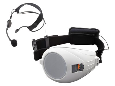 โทรโข่งแบบคาดเอวTOA ER-1000A-WH โทรโข่งกำลังขับ 6วัตต์สีขาว