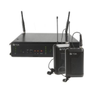 ไมโครโฟนไร้สายคู่แบบหนีบปกเสื้อTOA WS-432-AS Dual Wireless Set (Lavalier)