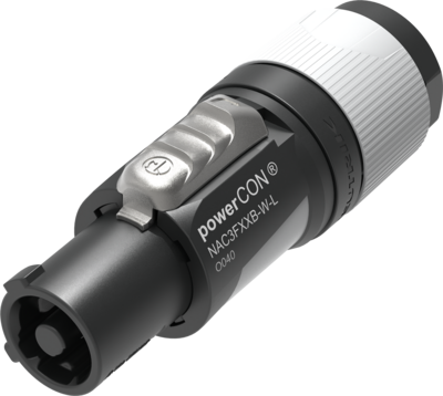 Neutrik NAC3FXXB-W-L ปลั๊กพาวเวอร์คอน