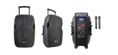 ลําโพงล้อลากพร้อมไมค์ CLEARSOUND GoPORT GP-15A  Portable ลำโพงพกพา กำลังขับ 450W ขนาด 15นิ้ว