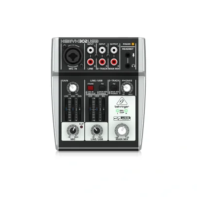 มิกเซอร์ อนาล็อกBEHRINGER 302USB  5 ชาแนล พร้อม XENYX Mic Preamp และ USB/Audio Interface
