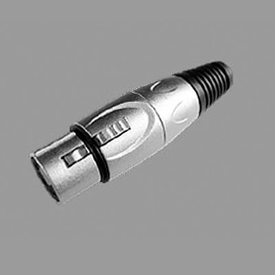 คอนเนคเตอร์ แจ๊ค XLR ตัวเมีย 3 ขา ท้ายเหล็ก สำหรับเข้าสาย LIDGE YM-013A
