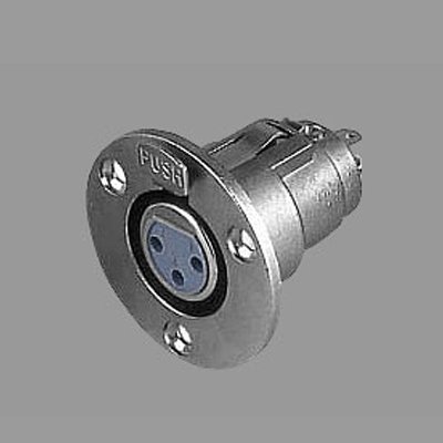 คอนเนคเตอร์ติดแท่น แจ๊ค XLR ตัวเมีย 3 ขา ตัวกลม สำหรับติดแท่น LIDGE YM-046