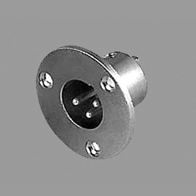 คอนเนคเตอร์ติดแท่น ปลั๊ก XLR ตัวผู้ 3 ขา ตัวกลม สำหรับติดแท่น LIDGE YM-046A