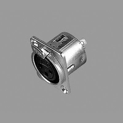 คอนเนคเตอร์ติดแท่น แจ๊ค XLR ตัวเมีย 3 ขา สำหรับติดแท่น LIDGE YM-047