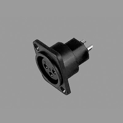 คอนเนคเตอร์ติดแท่น แจ๊ค XLR ตัวเมีย 3 ขา สำหรับติดแท่น LIDGE YM-049