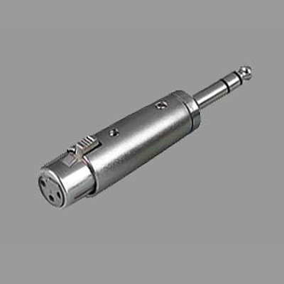 คอนเนคเตอร์ adapter แจ๊ค XLR ตัวเมีย 3 ขา - ปลั๊กโฟนสเตอริโอ 1/4" ตัวผู้ LIDGE YM-073