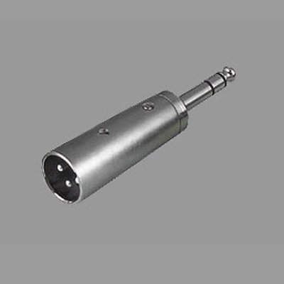 คอนเนคเตอร์ adapter ปลั๊ก XLR ตัวผู้ 3 ขา - ปลั๊กโฟนสเตอริโอ 1/4" ตัวผู้ LIDGE YM-074	
