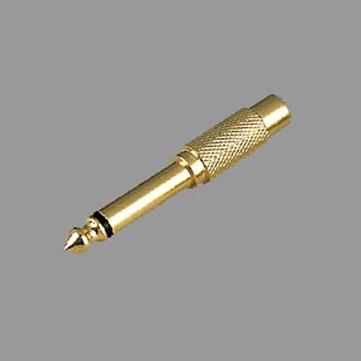 คอนเนคเตอร์ adapter ปลั๊กโฟนโมโน 1/4" ตัวผู้ - แจ๊ค RCA ตัวเมีย LIDGE YM-165