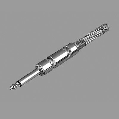 คอนเนคเตอร์ ปลั๊กโฟนโมโน 1/4" ท้ายสปริง สำหรับเข้าสาย LIDGE YM-181