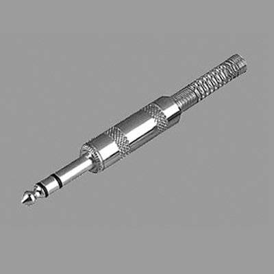 คอนเนคเตอร์ ปลั๊กโฟนสเตอริโอ 1/4" ท้ายสปริง สำหรับเข้าสาย LIDGE YM-181A