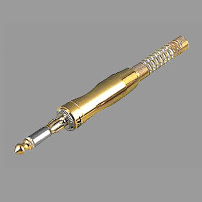 คอนเนคเตอร์ ปลั๊กโฟนโมโน 1/4" ท้ายสปริง สำหรับเข้าสาย LIDGE YM-184