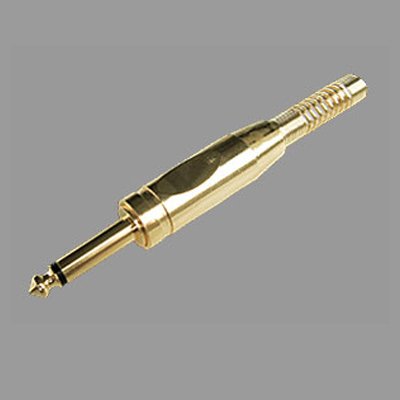 คอนเนคเตอร์ ปลั๊กโฟนโมโน 1/4" ท้ายสปริง สำหรับเข้าสาย LIDGE YM-1854