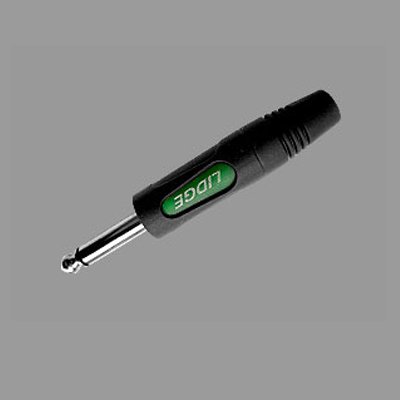 คอนเนคเตอร์ ปลั๊กโฟนโมโน 1/4" ท้ายยาง สำหรับเข้าสาย LIDGE YM-195B